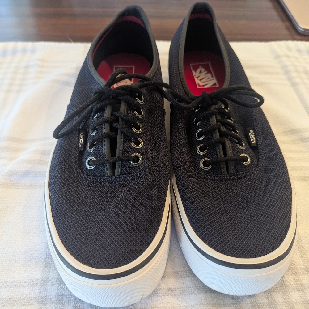 Vans Navy Blue lace up boat shoes